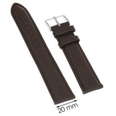  Dây da đồng hồ size 20 mm Nâu M1100.42 