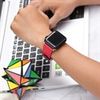 Dây da đồng hồ Apple 44 mm đỏ nâu M07-04-44