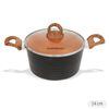 Nồi inox 5 đáy nắp kính 24 cm Sunhouse SHG24324