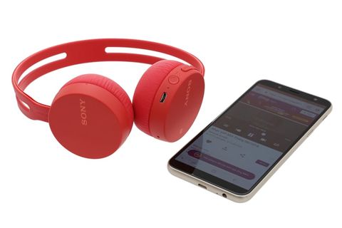 Tai nghe chụp tai Bluetooth Sony WH-CH400/RZ Đỏ