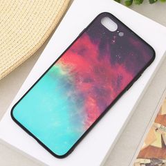  Ốp lưng iPhone 7 Plus/ 8 Plus Nhựa cứng viền dẻo Tempered glass OSMIA CKTG555 Thiên hà 
