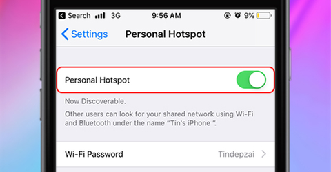 Biến iPhone thành điểm phát Wi-Fi trên iOS 12 đơn giản nhất