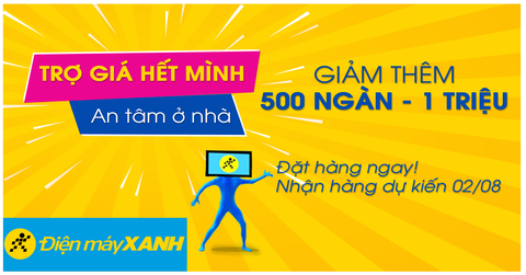 Mùa dịch, Trung Tâm Bảo Hành trợ giá hết mình, giảm thêm 500 ngàn - 1 triệu, nhận hàng dự kiến từ 02/08.