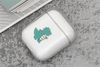 Túi đựng AirPods 1 & 2 Nhựa cứng trong JM PD01 in hình Khủng long xanh