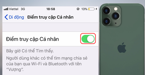 5 bước để bật điểm truy cập cá nhân trên iPhone, iPad bị ẩn