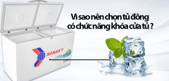  Vì sao nên chọn tủ đông có chức năng khóa cửa tủ 
