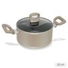 Nồi nhôm chống dính nắp kính 21 cm NDE