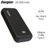 Pin sạc dự phòng Polymer 20.000mAh Type C PD Energizer UE20011PQ Đen