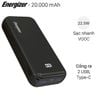Pin sạc dự phòng Polymer 20.000mAh Type C PD Energizer UE20011PQ