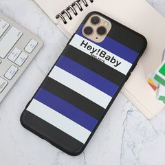  Ốp lưng iPhone 11 Pro Max Nhựa dẻo UV OSMIA CKM446 Sọc xanh navy 