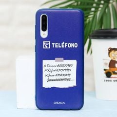 Ốp lưng Galaxy A30s Nhựa dẻo UV printing OSMIA CKTG356 Xanh navy 