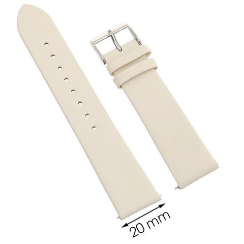 Dây da đồng hồ 20 mm vàng hồng G067