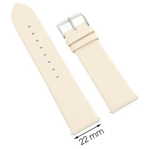 Dây da đồng hồ 22 mm vàng hồng G067