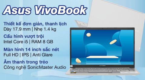 Laptop Asus VivoBook A415EA i5 1135G7/8GB/512GB/Win11 (AM1637W)