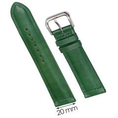  Dây da đồng hồ 20 mm xanh lá cây DVM6K3 