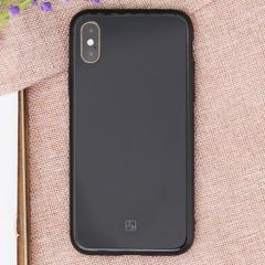  Ốp lưng iPhone X/XS Nhựa dẻo Glass Duo JM đen 