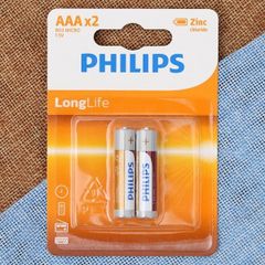  Pin AAA 2 viên Zinc Carbon Philips R03L2B 
