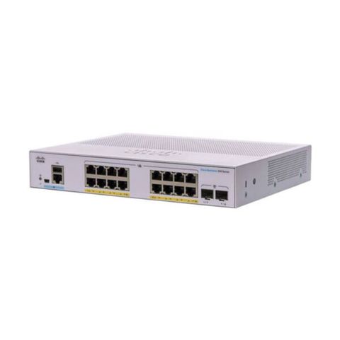 Managed Gigabit Switch Poe Cisco 16 Port Cbs350-16fp-2g-eu
