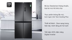  Tủ lạnh Samsung Inverter 488 lít Multi Door RF48A4000B4/SV 