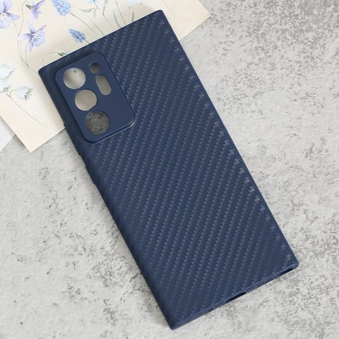 Ốp lưng Galaxy Note 20 Ultra nhựa dẻo Carbon Fibre TPU COSANO Navy