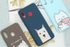 Ốp lưng Galaxy A20 nhựa dẻo in nổi emboss printing OSMIA MWGCK004 Chó dễ thương