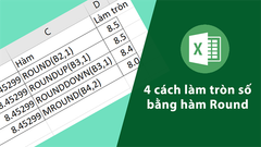  4 cách làm tròn số bằng hàm Round trên Excel đơn giản, dễ làm 