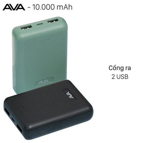 Pin sạc dự phòng Polymer 10.000mAh AVA PA W11 X