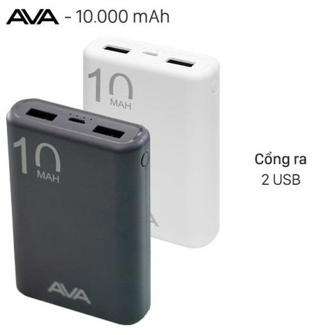 Pin sạc dự phòng Polymer 10.000 mAh AVA PJ JP191