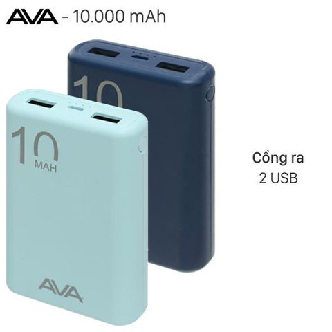 Pin sạc dự phòng Polymer 10.000mAh AVA PJ JP191S