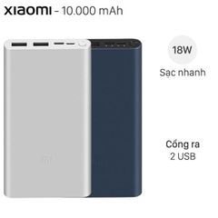  Pin sạc dự phòng Polymer 10.000mAh Xiaomi Mi 18W Fast Charge Power Bank 3 