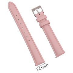  Dây da đồng hồ size 14mm Hồng L005-02-14 