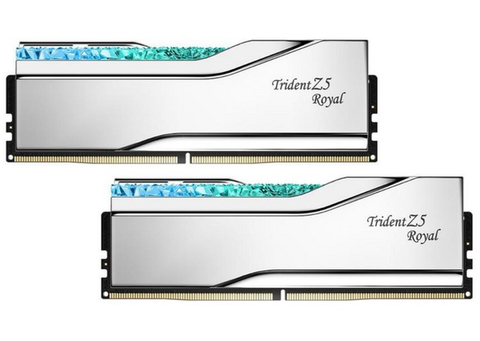 RAM G.Skill Trident Z5 Royal RGB 64GB (2x32GB) 6400 DDR5 Silver (F5-6400J3239G32GX2-TR5S)