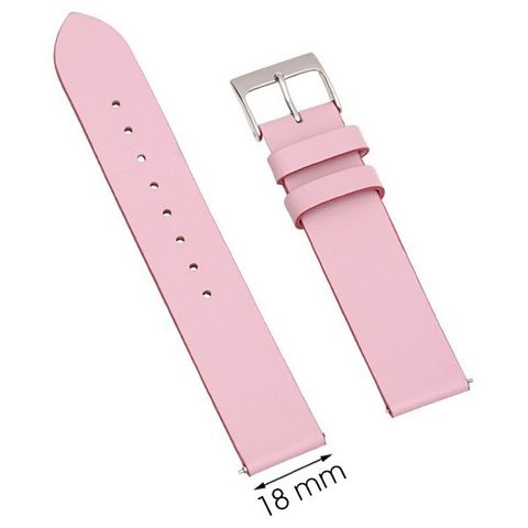 Dây da đồng hồ 18 mm hồng L020-04-18
