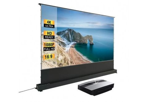 Màn chiếu để sàn điều khiển điện quang học 4K Dalite FU106EST-CBSP