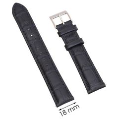  Dây da đồng hồ 18 mm xanh dương L003-04-18 