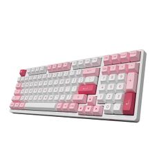  Bàn Phím Cơ Akko 3098b Multi-modes Prunus Lannesiana Wireless Akko Cs Radiant Red Switch 