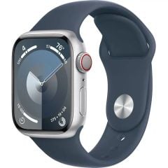  Apple Watch Series 9 GPS + Cellular 41mm Viền nhôm Dây cao su (Bạc) 