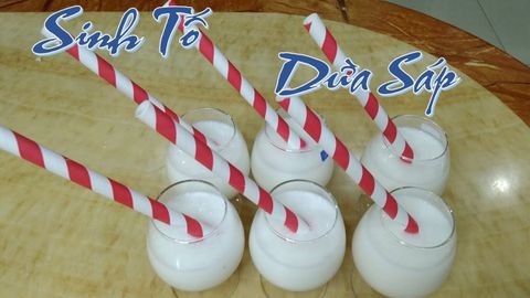 2 cách làm sinh tố dừa sáp đơn giản béo ngậy mát lạnh tại nhà