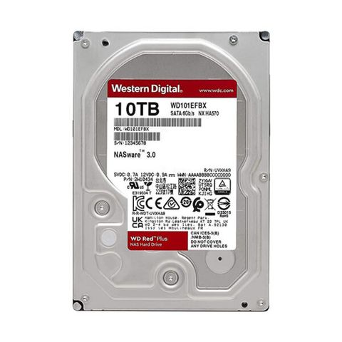 Ổ Cứng Hdd Wd Red Plus 10tb 3.5″ Sata 3 Wd101efbx