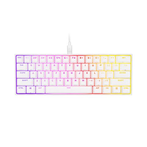 Bàn Phím Cơ Corsair K65 Rgb Mini White Mx Speed Ch-9194114-na