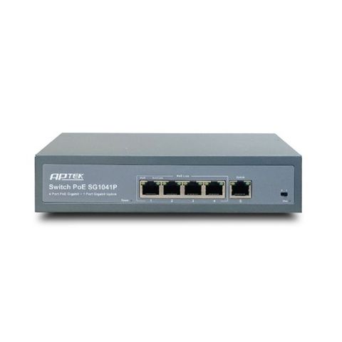 Gigabit Switch Poe Aptek 4 Port Sg1041p