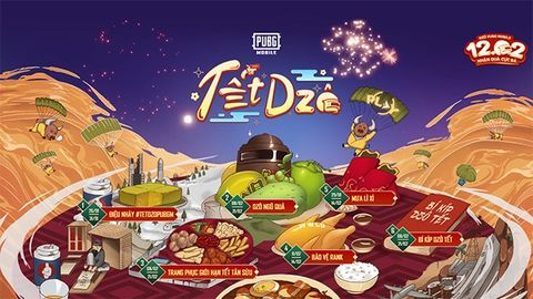 Chi tiết sự kiện Tết PUBG Mobile VN | Tết Dzô - 12/2 Nhận Quà Cực Đã