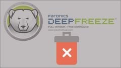  Cách xóa bỏ, gỡ cài đặt phần mềm Deep Freeze đóng băng ổ cứng 