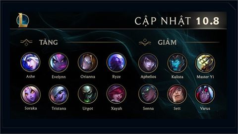 Liên Minh Huyền Thoại - Chi tiết bản cập nhật 10.8 | Aphelios bị giảm sức mạnh nặng nề
