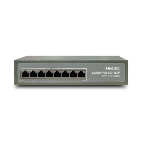 Gigabit Switch Poe Aptek 8 Port 1gb Sg1080p
