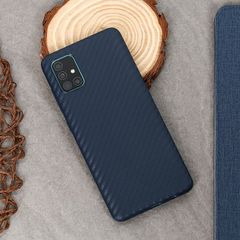  Ốp lưng Galaxy A51/A31 nhựa dẻo Carbon Fibre TPU COSANO Xanh đậm 