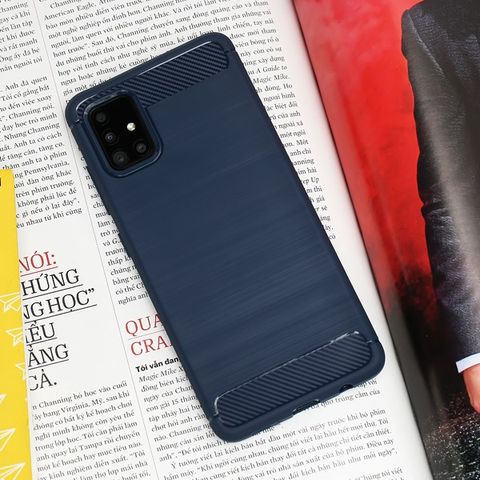 Ốp lưng Galaxy A31/A51 nhựa dẻo Fancy TPU COSANO Navy