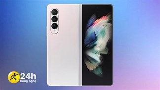 Tròn mắt trước vẻ quyến rũ của siêu phẩm Galaxy Z Fold 3 màu hồng chrome, phần bản lề gần như liền mạch với nhau