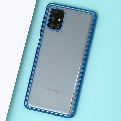Ốp lưng Galaxy M51 Nhựa dẻo CHARM II JM Xanh