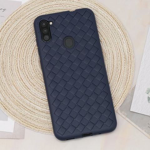 Ốp lưng Galaxy A11 nhựa dẻo Woven OSMIA Navy